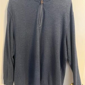 johnnie-O Sully Helios Blue 1/4 Zip Pullover , Size XL in Excellent Condition
